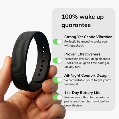 100% Wake-Up Alarm - White